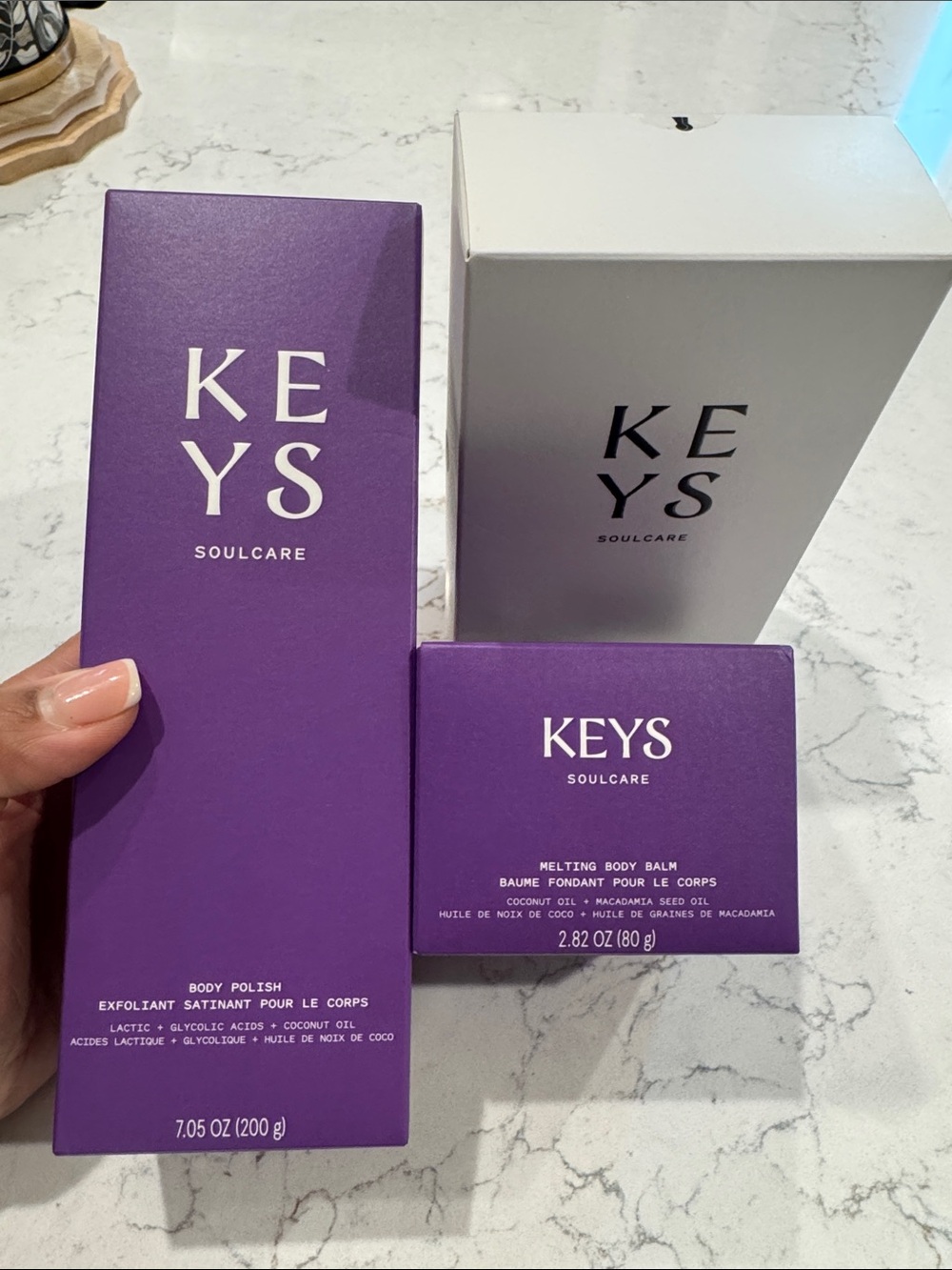 Keys Soulcare Melting Body Balm & Body Polish Set with Body Brush